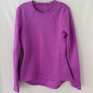 Under Armour ColdGear Fitted Long Sleeve Top Purple Athletic Shirt